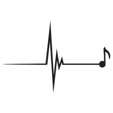Download High Quality Heartbeat Clipart Music Note Transparent Png