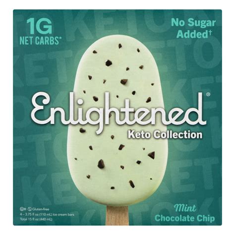 Save On Enlightened Keto Ice Cream Bars Mint Chocolate Chip Low Carb