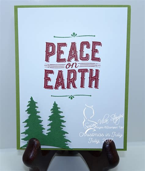 Susan Vilar Stamps Christmas In July Peace On Earth Simple Design