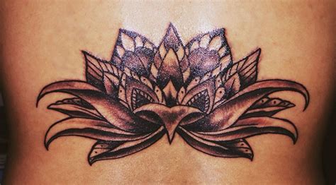 Lotus Flower Lower Back Tattoo Cover Up Viraltattoo