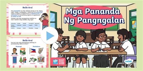 Mga Pananda Ng Pangngalan Grade 1 Twinkl Teacher Made