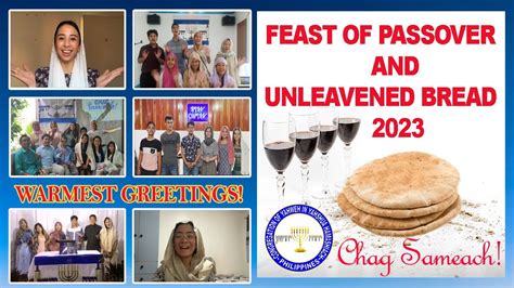 Greetings Feast Of Passover And Unleavened Bread 2023 Congregation Of