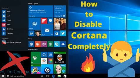 How To Disable Cortana Permanently Windows Easiest Method YouTube