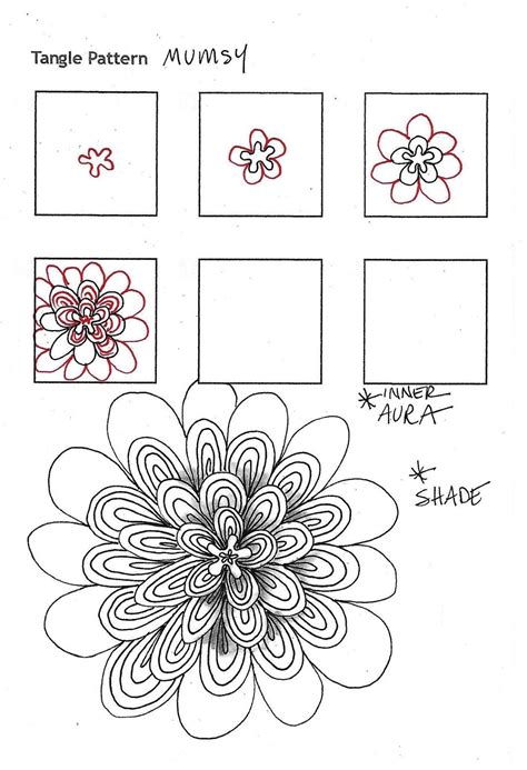 Check out my tutorial for making up your very own zentangle. Tickled To Tangle: Mum's(y's) the Word