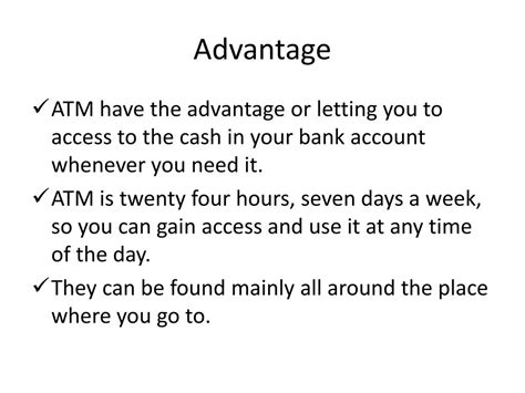 Ppt Atm Automated Teller Machine Powerpoint Presentation Free