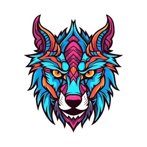 Premium Vector Wolf Head Hand Drawn Logo Design Illustration