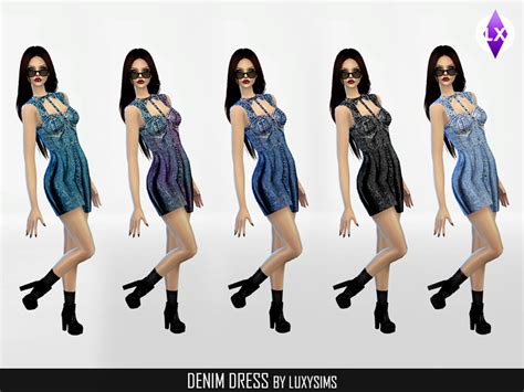 The Sims Resource Denim Dress