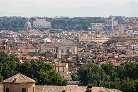Vista Di Roma Dalla Collina Di Janiculum Immagine Stock Immagine Di