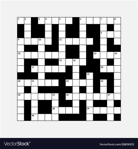 Easy Blank Crossword Puzzle Vlr Eng Br