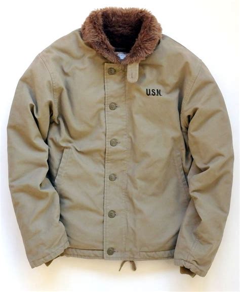 Usn Navy N1 N 1 Deck Jacket Khaki Vtg Finish Repro Modelmany Sizes