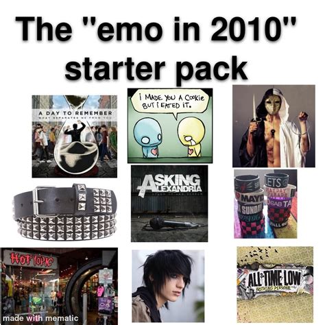 The Emo In 2010 Starter Pack Rstarterpacks