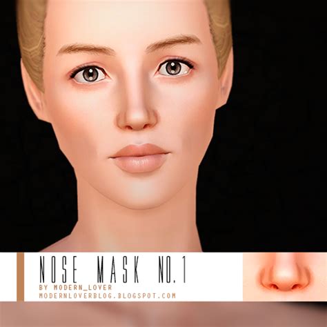 Modernlovers Blog Custom Content For The Sims 3 Nose Mask № 1