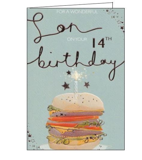 Son On Your 14th Birthday Card Nickery Nook