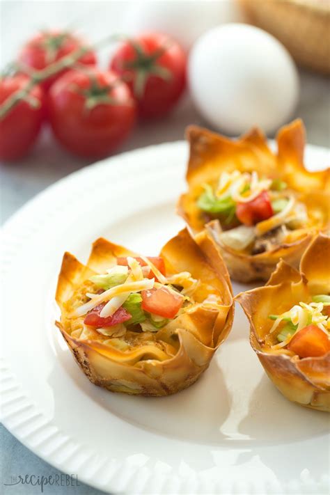 These Mini Mexican Wonton Quiche Are Simple To Make And Perfect For