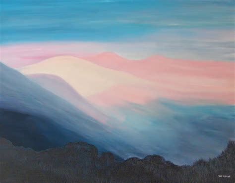 Painting Mountain Fog Original Art By Tom Stevens Fine Art