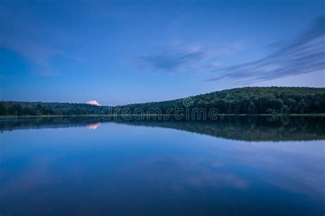 Spruce Knob Lake At Twilight In Monongahela National Forest West