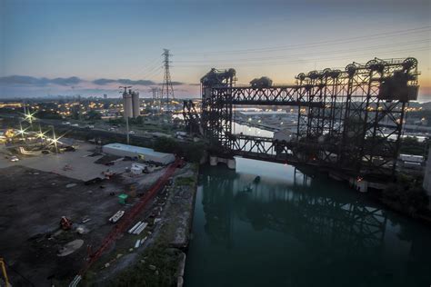 View Of Chciago From The Skyway Bridge At Dawn Photograph By Sven Brogren