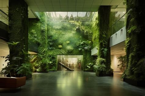 Premium Ai Image Indoor Green Spaces