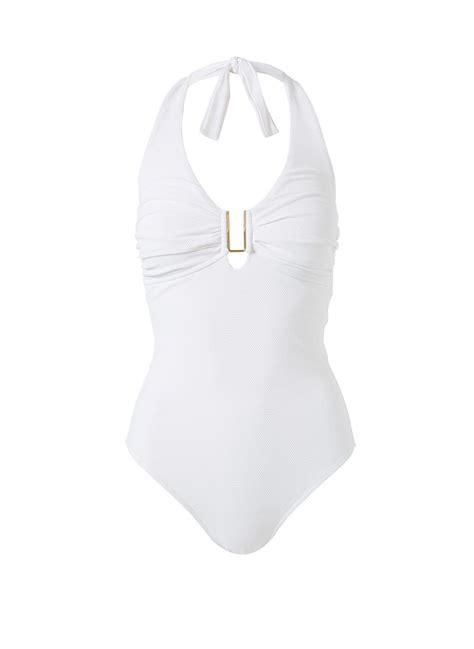Melissa Odabash Tampa White Pique Swimsuit Official Website