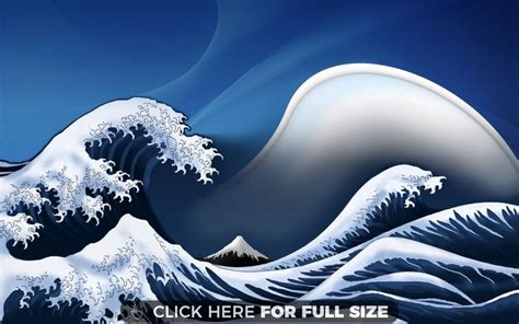Anime Waves Waves Wallpaper Japanese Waves Abstract