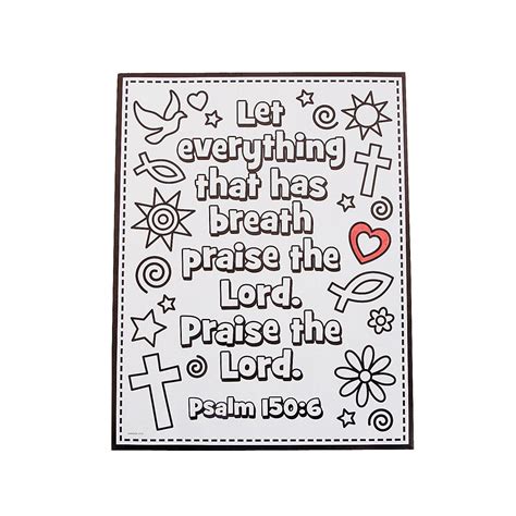 The verse for this coloring page is: Color Your Own Psalm 150:6 Posters - Discontinued in 2020 ...