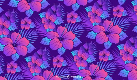 Hibiscus Flower Pattern Design Vector Download