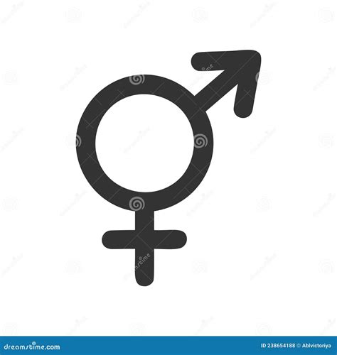 Male And Female 2 In 1 Sign Bigender Intersex Androgynous