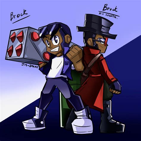 Every brawler in brawl stars has their individual strengths and weaknesses. Brawl stars fan art. Brock and his cousin ( Brock ...