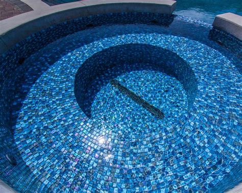 Alka Pool This Vibrant Whirlpool Is Tiled In An Iridescent Blue