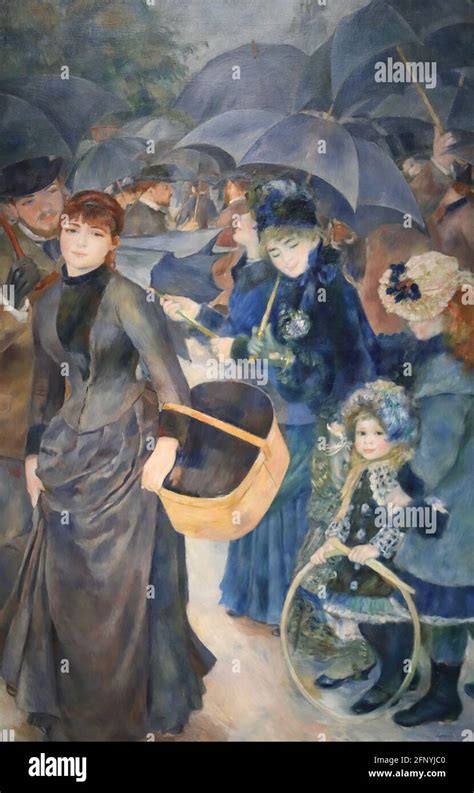The Umbrellas By French Impressionist Painter Pierre Auguste Renoir At