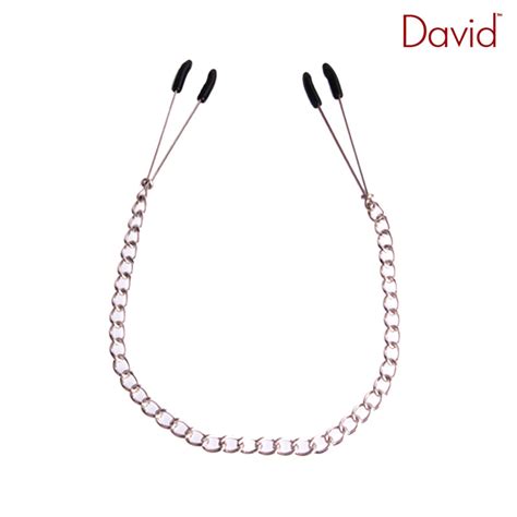 Davidsource Adjustable Metal Nipple Clip Clamps With Chain Tits Torture