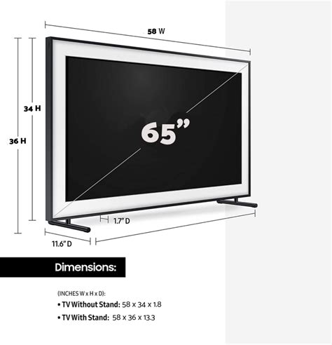 How Wide Is A 65 Inch Tv What Are The Dimensions Of A 65 Inch Tv Flangwire