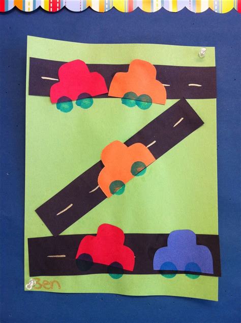 This focuses on different activities for language arts and math. preschool road/car craft | arts and crafts | Pinterest ...