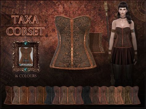 Taxa Corset By Remussirion At Tsr Sims 4 Updates