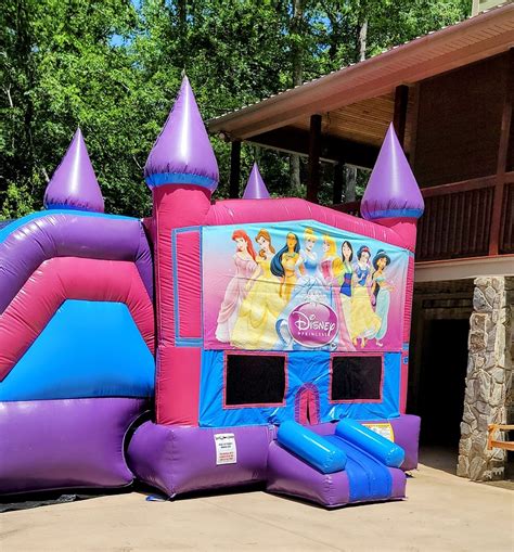 Princess Inflatable Water Slide Combo Princess Bounce House Combo