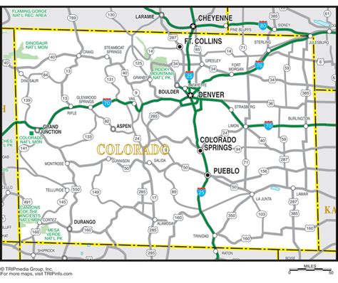 Colorado Road Map