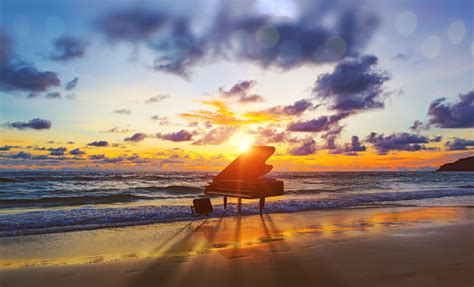 Music Backgroundmelody And Song Concept In Nature Stock Photo