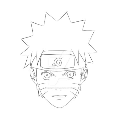Narutos Head Sketch Ish By Caninewritter On Deviantart