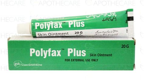 But bactericidal materials which are capable of absolutely destroying dangerous microbes. Polyfax Plus Oint 20gm