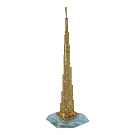 Shop Zil Al Taif Zil Al Taif Crystel And Metal Burj Khalifa Tower For