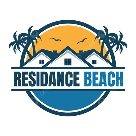 Beach House Logo Residence Real Estate House Png And Vector With