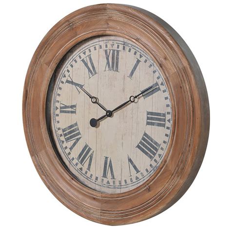 Antique Style Wooden Framed Wall Clock Interior Flair