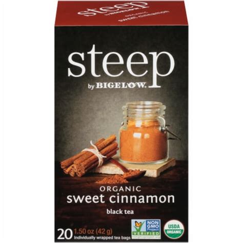 bigelow steep organic sweet cinnamon black tea bags 20 ct kroger
