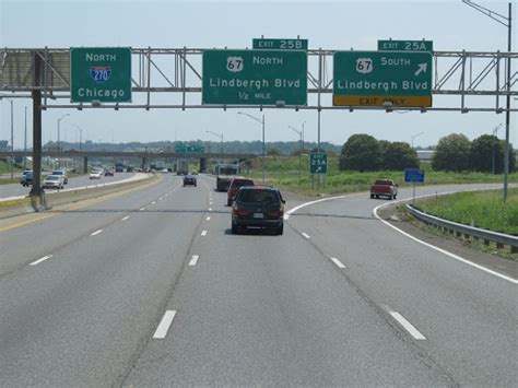 Interstate 270 Interchange Exits 25a B Hazelwood Missouri