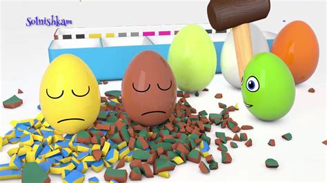 Яйца с сюрпризом и молоток Учим цвета Surprise Eggs 2 Развивающий