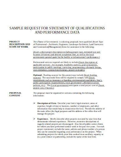 21+ Statement of Qualifications Templates in PDF | DOC | Free & Premium Templates