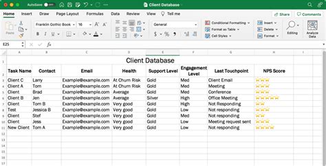 Database Management System Excel Template Tutorial Pics