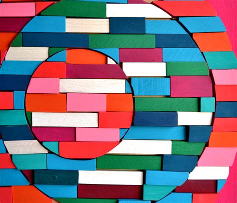 One is just hung upside down! Office For Sale | Nautilus / Geometric abstract art / Wood ...