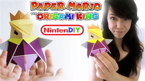 Make King Olly From Paper Mario Paper Mario Mario Crafts Origami
