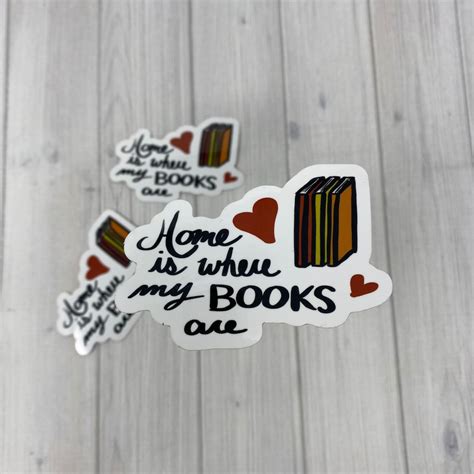 Book Lover Sticker Bookworm Sticker Vinyl Sticker Laptop Etsy Denmark